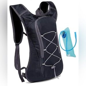 Hydration Backpack for Men/Women Gray/Black